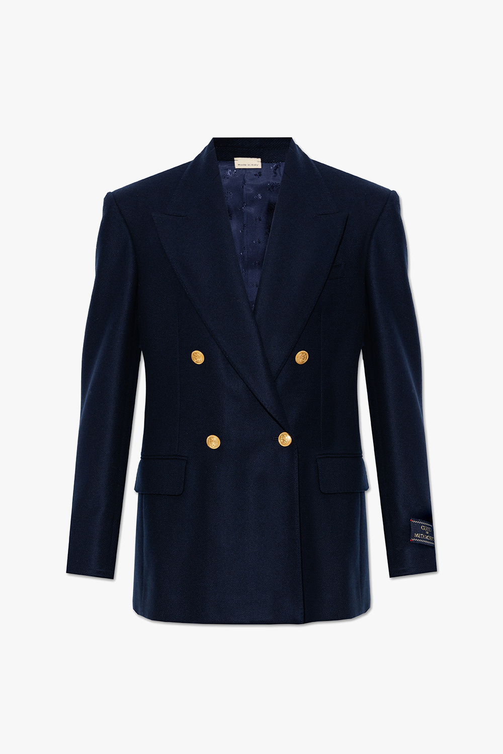 Blue navy gucci blazer price best sale